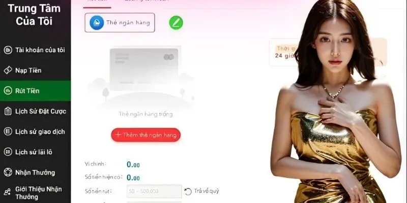 Hướng dẫn các bước rút tiền tại QQ88